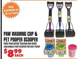 Len's Mill Stores PAW WASHING CUP & PET POOPER SCOOPER offer