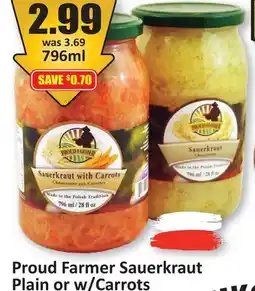 Starsky Proud Farmer Sauerkraut Plain or w/Carrots offer