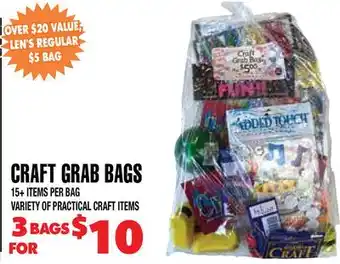 Len's Mill Stores CRAFT GRAB BAGS offer