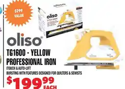 Len's Mill Stores TG1600 - YELLOW PROFESSIONAL IRON offer