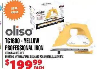 Len's Mill Stores TG1600 - YELLOW PROFESSIONAL IRON offer
