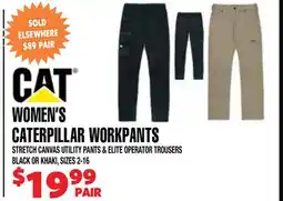 Len's Mill Stores WOMEN'S CATERPILLAR WORKPANTS offer