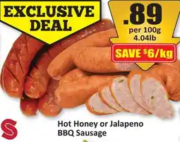 Starsky Hot Honey or Jalapeno BBQ Sausage offer