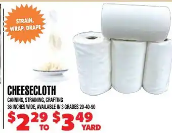 Len's Mill Stores CHEESECLOTH offer