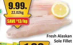 Starsky Fresh Alaskan Sole Fillet offer