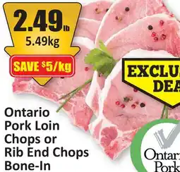 Starsky Ontario Pork Loin Chops or Rib End Chops Bone-In offer