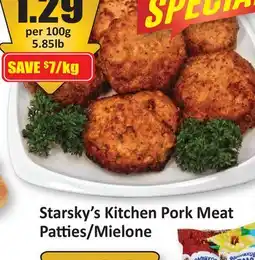Starsky Starsky's Kitchen Pork Meat Patties/Mielone offer