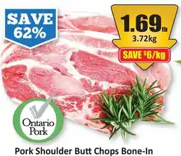 Starsky Pork Shoulder Butt Chops Bone - In offer