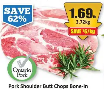 Starsky Pork Shoulder Butt Chops Bone - In offer