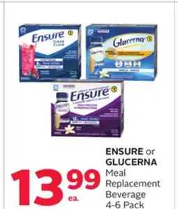 Rexall ENSURE or GLUCERNA Meal Replacement Beverage offer