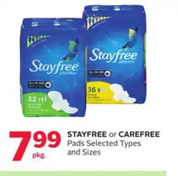 Rexall STAYFREE or CAREFREE Pads offer