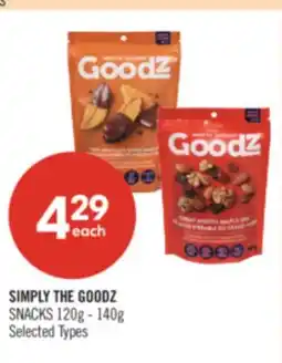 Shoppers Drug Mart SIMPLY THE GOODZ SNACKS offer