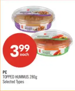 Shoppers Drug Mart PC TOPPED HUMMUS offer