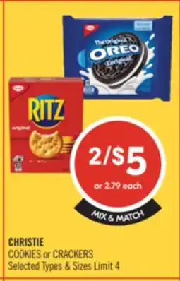 Shoppers Drug Mart CHRISTIE COOKIES or CRACKERS offer