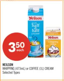 Shoppers Drug Mart NEILSON WHIPPING (473mL) or COFFEE (1L) CREAM offer