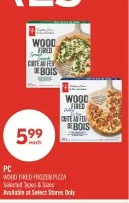 Shoppers Drug Mart PC WOOD FIRED FROZEN PIZZA offer