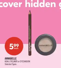 Shoppers Drug Mart ANNABELLE KOHL EYELINER or EYESHADOW offer