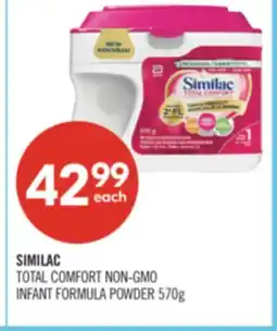 Shoppers Drug Mart SIMILAC TOTAL COMFORT NON-GMO INFANT FORMULA POWDER offer
