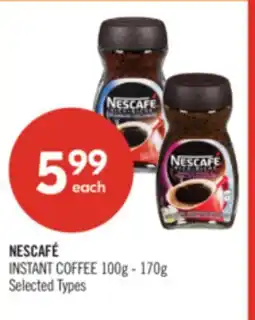 Shoppers Drug Mart NESCAFÉ INSTANT COFFEE 100g - 170g offer