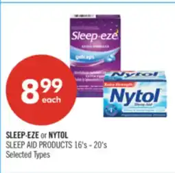 Shoppers Drug Mart SLEEP-EZE or NYTOL SLEEP AID PRODUCTS offer