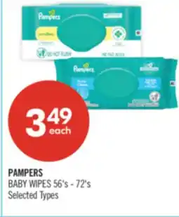 Shoppers Drug Mart PAMPERS BABY WIPES offer