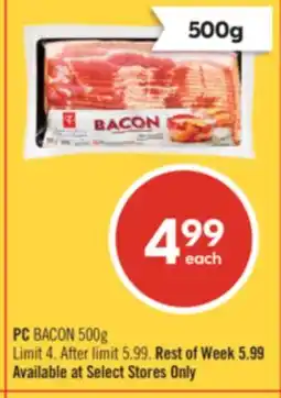 Shoppers Drug Mart PC BACON offer