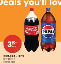 Shoppers Drug Mart COCA-COLA or PEPSI BEVERAGES offer