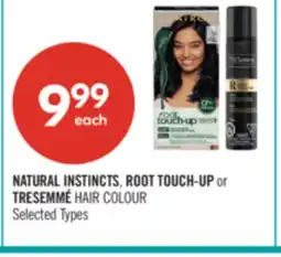 Shoppers Drug Mart NATURAL INSTINCTS, ROOT TOUCH-UP or TRESEMMÉ HAIR COLOUR offer
