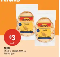 Shoppers Drug Mart SURAJ GARLIC or ORIGINAL NAAN offer