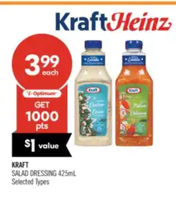 Shoppers Drug Mart KRAFT SALAD DRESSING offer