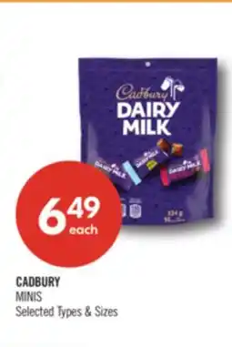 Shoppers Drug Mart CADBURY MINIS offer