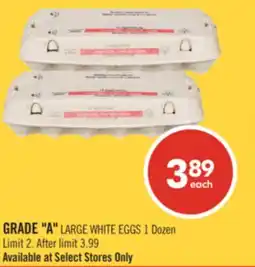 Shoppers Drug Mart GRADE A LARGE WHITE EGGS 1 Dozen offer