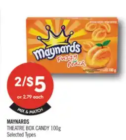 Shoppers Drug Mart MAYNARDS THEATRE BOX CANDY offer