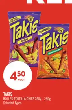 Shoppers Drug Mart TAKIS ROLLED TORTILLA CHIPS offer