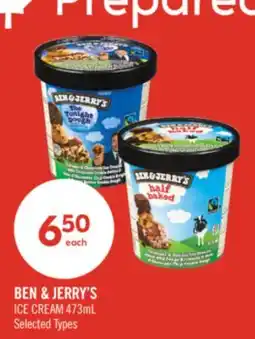 Shoppers Drug Mart BEN & JERRY'S ICE CREAM offer