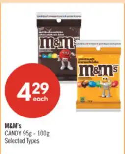 Shoppers Drug Mart M&M's CANDY offer