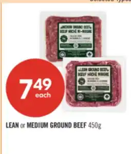 Shoppers Drug Mart LEAN or MEDIUM GROUND BEEF offer