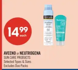 Shoppers Drug Mart AVEENO or NEUTROGENA SUN CARE PRODUCTS offer