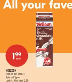 Shoppers Drug Mart NEILSON CHOCOLATE MILK offer