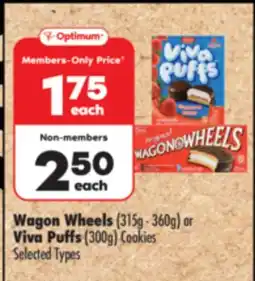 Shoppers Drug Mart Wagon Wheels (315g - 360g) or Viva Puffs (300g) Cookies offer