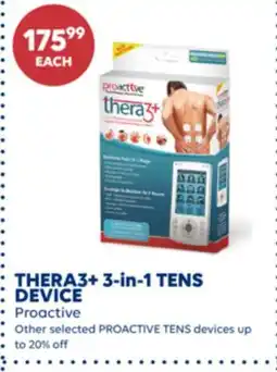 Wellwise by Shoppers Proactive THERA3+ 3-in-1 TENS DEVICE offer