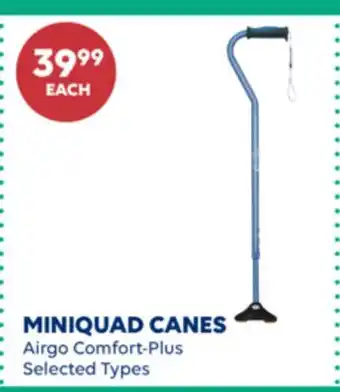 Wellwise by Shoppers Airgo Comfort-Plus MINIQUAD CANES offer