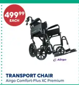 Wellwise by Shoppers Airgo Comfort-Plus XC Premium TRANSPORT CHAIR offer