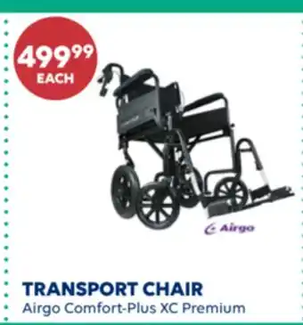 Wellwise by Shoppers Airgo Comfort-Plus XC Premium TRANSPORT CHAIR offer