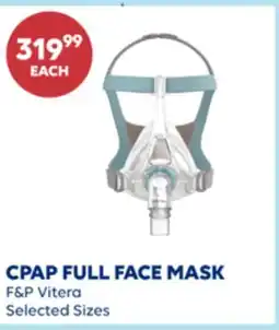 Wellwise by Shoppers F&P Vitera CPAP FULL FACE MASK offer