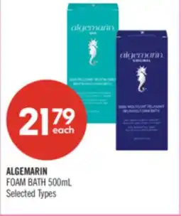 Shoppers Drug Mart ALGEMARIN FOAM BATH offer