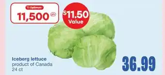 Wholesale Club Iceberg lettuce offer