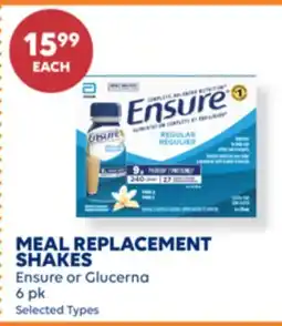 Wellwise by Shoppers Ensure or Glucerna MEAL REPLACEMENT SHAKES offer