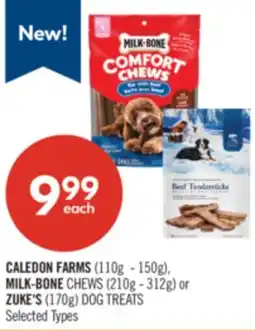 Shoppers Drug Mart CALEDON FARMS (110g - 150g), MILK-BONE CHEWS (210g - 312g) or ZUKE'S (170g) DOG TREATS offer