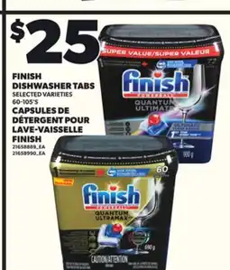 Independent City Market FINISH DISHWASHER TABS, 60-105'S offer